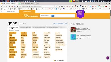 Tutorial: How to use thesaurus.com