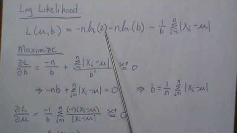 MLEs of a Double Exponential Distribution