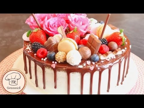 Geburtstagstorte ?Muttertags Torte /Valentinstagstorte/ Drip Cake?Birthdaycake / Doğum günü pastası