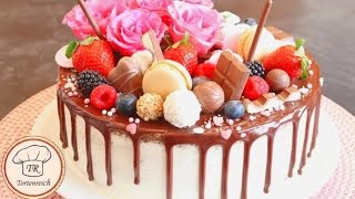 Geburtstagstorte 😍Muttertags Torte /Valentinstagstorte/ Drip Cake😋Birthdaycake / Doğum günü pastası