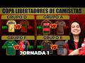 RESULTADOS Copa Libertadores de CAMISETAS - Jornada 1 ⚽👕