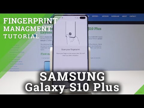 How to Add Fingerprint on SAMSUNG Galaxy S10 Plus - Set Up Screen Lock