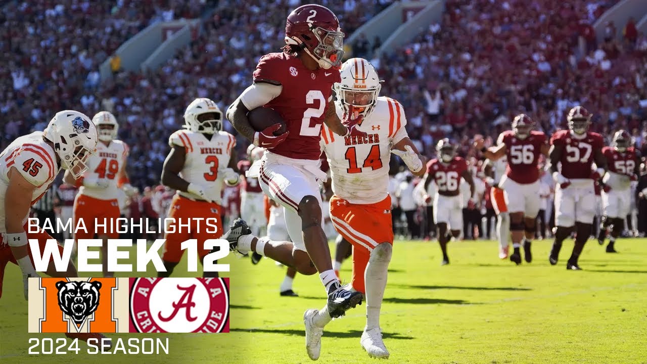 Alabama’s Highlights vs. Mercer | HD | 2024 CFB - YouTube