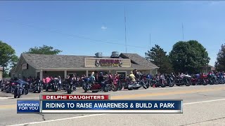Hundreds ride to raise money for Abby and Libby Memorial Park in Delphi