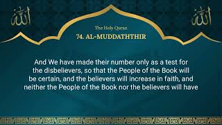 Quran: 74. Surah Al-Muddathir (The Cloaked One) - Quran in English Translation