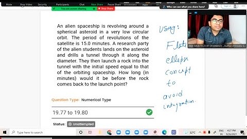 Flat ellipse concept with area velocity in Gravitation question explained by RKH SIR(B.TECH IIT D)