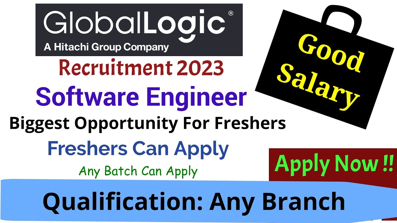 GlobalLogic Recruitment Software Engineer New Hiring in 2023 Jobs For Fresher YouTube