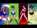 1080p Sailor Moon Sailor Mercury Sailor Mars Sailor Jupiter Transformation