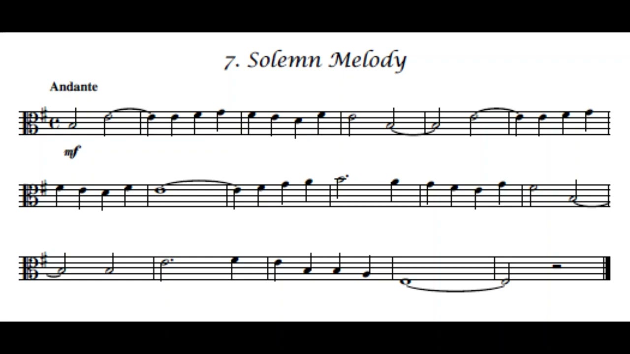 Solemn Melody - from: Viola Moods & Images