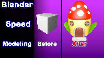 Blender 2.92 - mushroom House Speed Modeling 2021 - cycles X