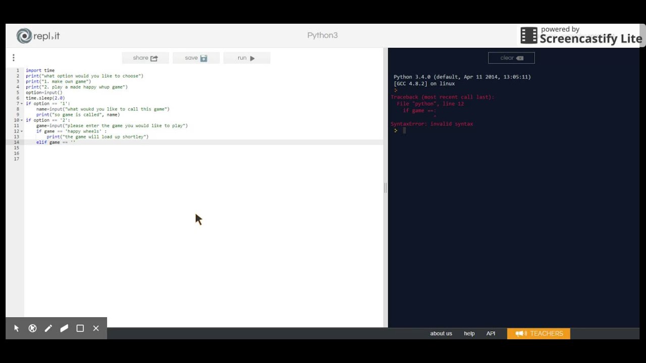 my python game 1 - YouTube