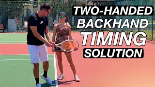 Two-Handed Backhand 3-Step Timing with Anna