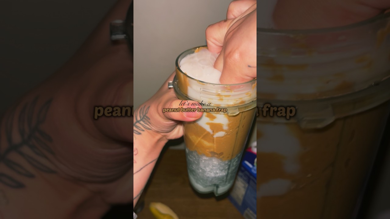 🥜 🍌 #frappuccino #blended #handcrafteddrinks