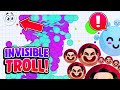 Agar.io Mobile - INVISIBLE TROLL + FAKE BAIT SKIN