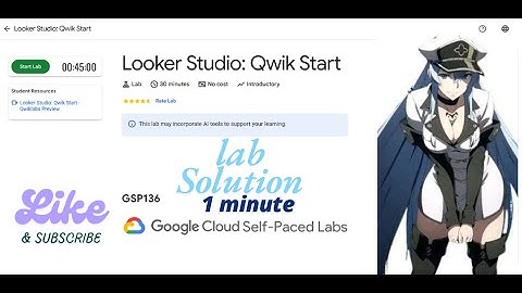 Looker Studio: Qwik Start || GSP136 || Qwiklabs Arcade 2025.