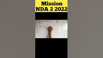 NDA 2 2022 || NDA Mathematics || Important Questions of NDA