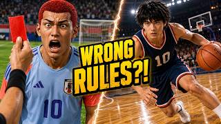 SLAM DUNK x CAPTAIN TSUBASA: Basketball vs Soccer Rules Explained! 🏀 ⚽