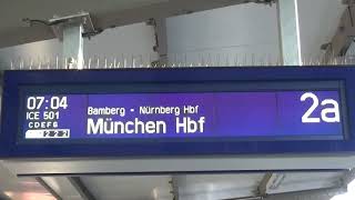 Bahnhof Coburg: Ansagen der Blechelse!
