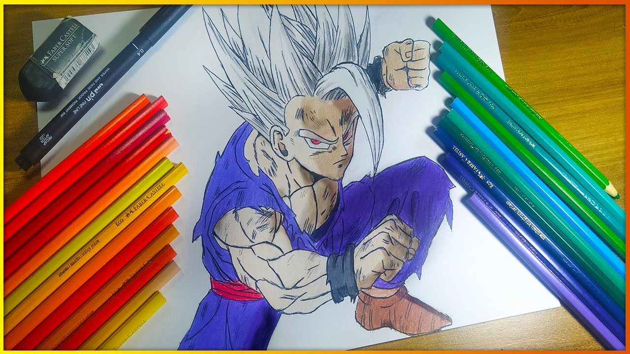 COMO DESENHAR GOHAN SSJ BEAST 