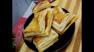Puff pastry dough & Chicken patties(Bakery style)//Konok kutir cooking recipe