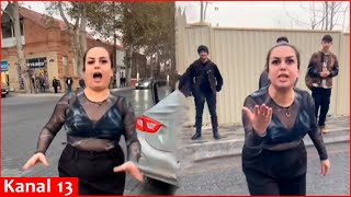 Gəncədə BİABIRÇILIQ: Qadın sürücü kuryerə HÜCUM ETDİ