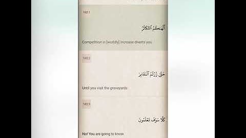 The Holy Quran Surat Al-Takathar, translated into English | سورة التكاثر