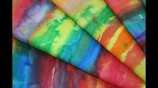 Color Tissue Sun Prints