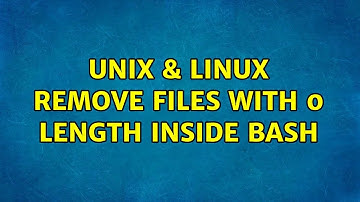 Unix & Linux: Remove files with 0 length inside bash (2 Solutions!!)