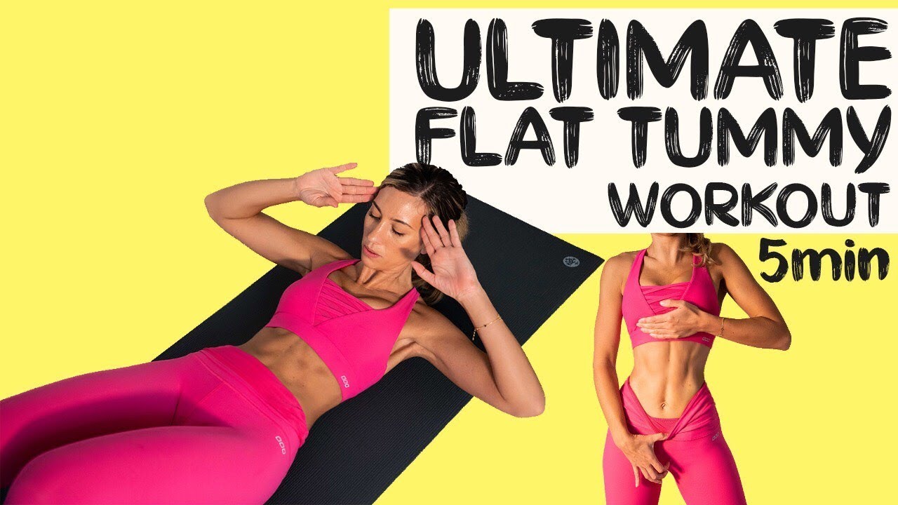ULTIMATE FLAT TUMMY WORKOUT | 5 mins, No Equipment - YouTube