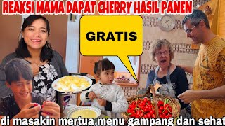 REAKSI MAMA DAPAT CHERRY HASIL PANEN GRATIS &DI MASAKIN MENU SEHAT DAN GAMPANG