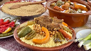 Couscous Kabyle🇩🇿Savoureux avec Des Étapes Simples à Suivre