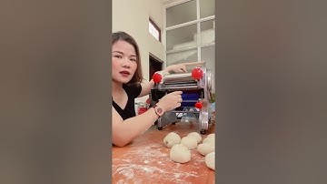 Máy cán bột cắt mì bằng điện kết cấu inox không gỉ làm bánh bao hoạc làm mì tươi- Đại Phú 0981122839