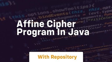 affine cipher program in java