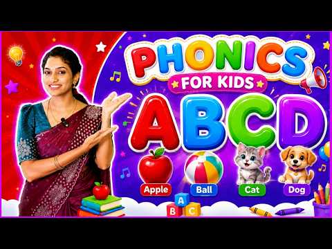 Learn Phonics Sounds | ABCD Alphabet | Learn ENGLISH for kids | Kids learning video #tamil #youtube