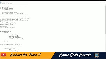HDL Implementation of D-Flip-Flop using Multisim | Analog and Digital Electronics | Engineering