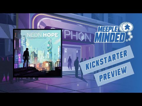 Click to play video: Neon Hope Board Game Preview