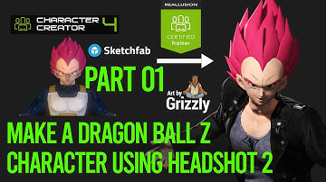 Creating a Dragon Ball Z Style Character with Headshot 2 | Character Creator 4 Tutorial - Part 01