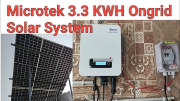 Microtek 3.3 kwh  on grid system | installing Microtek 3 KVA on grid solar system