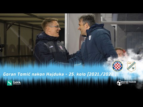 Goran Tomić nakon Hajduka - 25. kolo (2021./2022.)