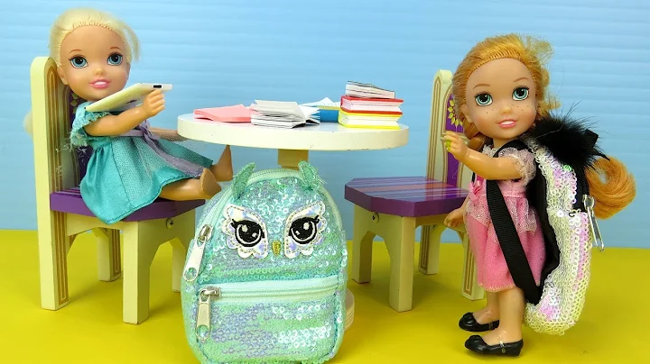 STOP wasting time ! Elsa and Anna toddlers - homew...