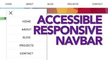 Accessible + Responsive Navbar (HTML CSS JavaScript)