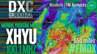 100.1 | XHYU | Amor 100.1 | Merida, Yucatan, Mexico | 650 miles | Tropo by DX Central 76 views 1 month ago 1 minute, 28 seconds