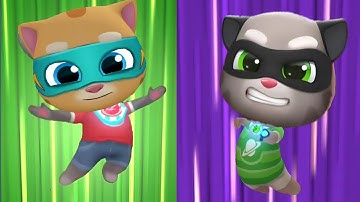 Talking Tom Hero Dash – Raccoon Bosses Mega Outfit War Vs Heroes | Diamond Survival Suits Unlocked!