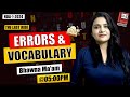 NDA-1-2024 | ERRORS &amp; VOCABULARY | THE COACH | BHAWANA MA'AM #nda #nda12024 #error #vocabulary