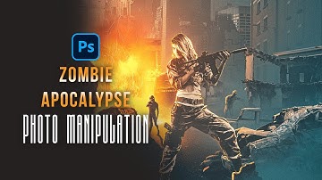 How I made a Zombie Apocalyptic scene in Photoshop (Photo Manipulation)