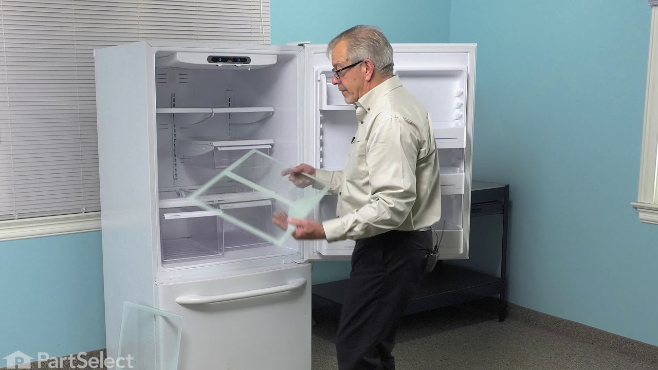 GE Refrigerator Repair How to Replace the Crisper Glass (GE Part 