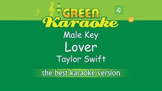 Video thumbnail of "Taylor Swift - Lover (Male Karaoke)"
