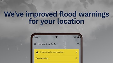 Flood warning service update for BOM Weather app