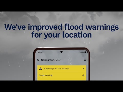 Flood warning service update for bom weather app