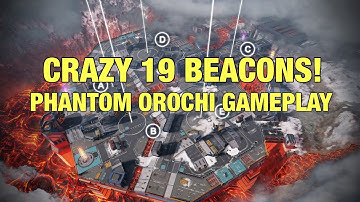 Crazy 19 Beacons! Phantom & Orochi Gameplay on Abyss Domination | War Robots Champion League